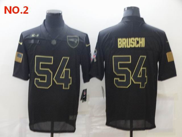 Men's New England Patriots #54 Tedy Bruschi Jersey NO.2;